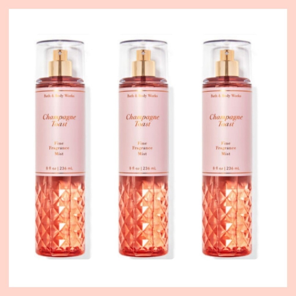 Bath & Body Works Champagne Toast 3pcs Set  Coquette Girl Romantic Soft Girl